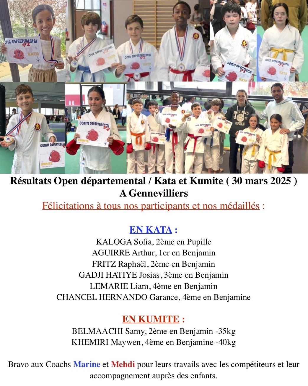 OPEN DEPARTEMENTAL 92