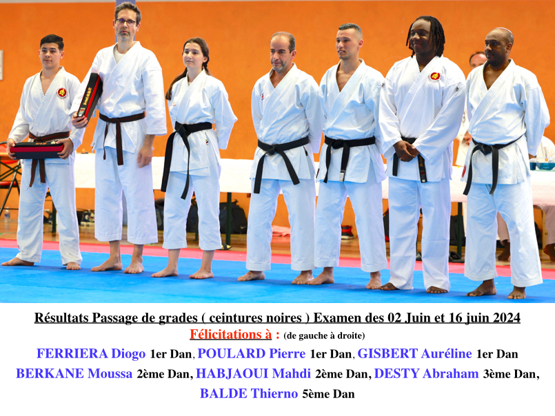Examen ceintures noires